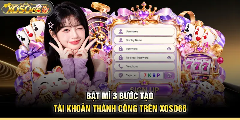 Bật mí 3 bước tạo tài khoản thành công trên XOSO66