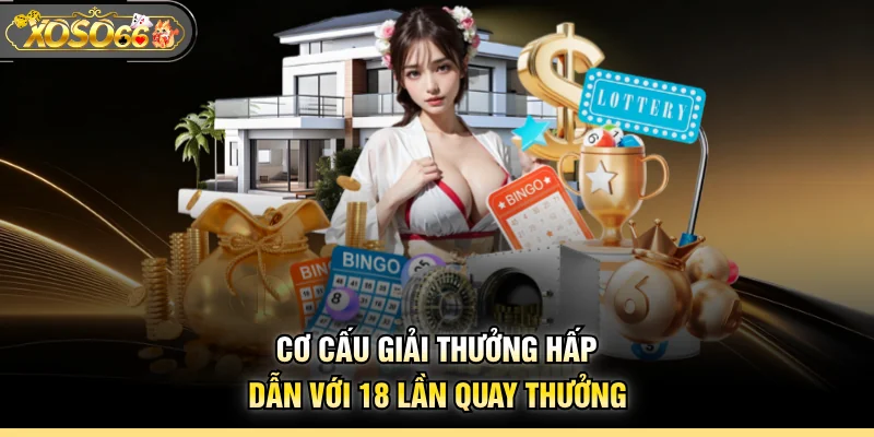 Cơ cấu giải thưởng hấp dẫn với 18 lần quay thưởng
