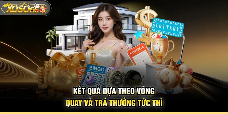 Kết quả dựa theo vòng quay và trả thưởng tức thì