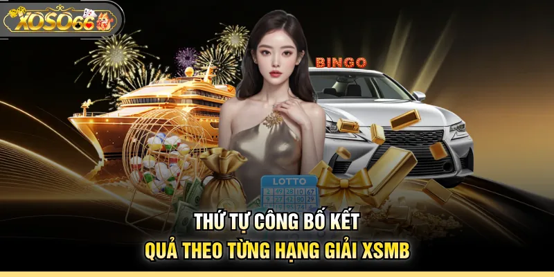 Thứ tự công bố kết quả theo từng hạng giải XSMB